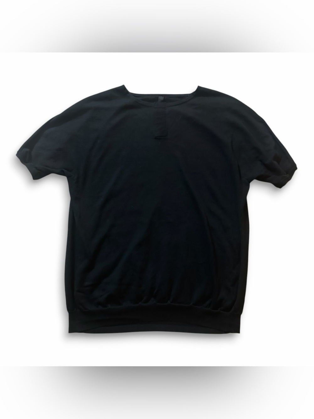 Nike ESC Every Stitch Considered Open Collar Black Top